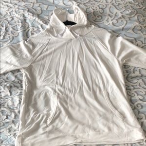 A creme colored sweatshirt
